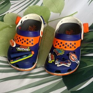 Kids Nerf Crocs Size 4M 6W